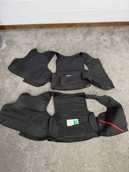 2x Ex Police Mehler MOLLE Body Armour Stab Vest Cover Black Security Airsoft