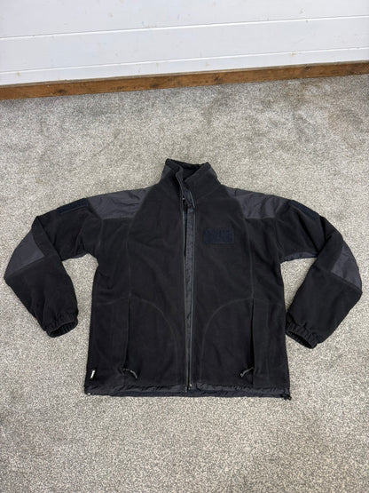 Keela Genesis Black Fleece Waterproof Windproof Jacket Ex Police Security (Zipper Missing)