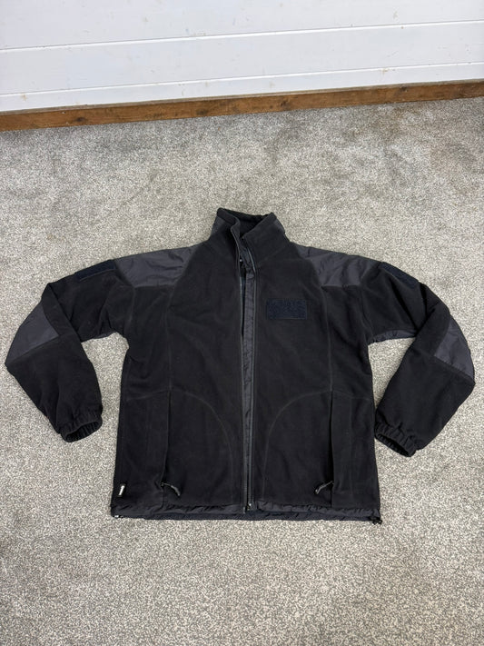 Keela Genesis Black Fleece Waterproof Windproof Jacket Ex Police Security (Zipper Missing)