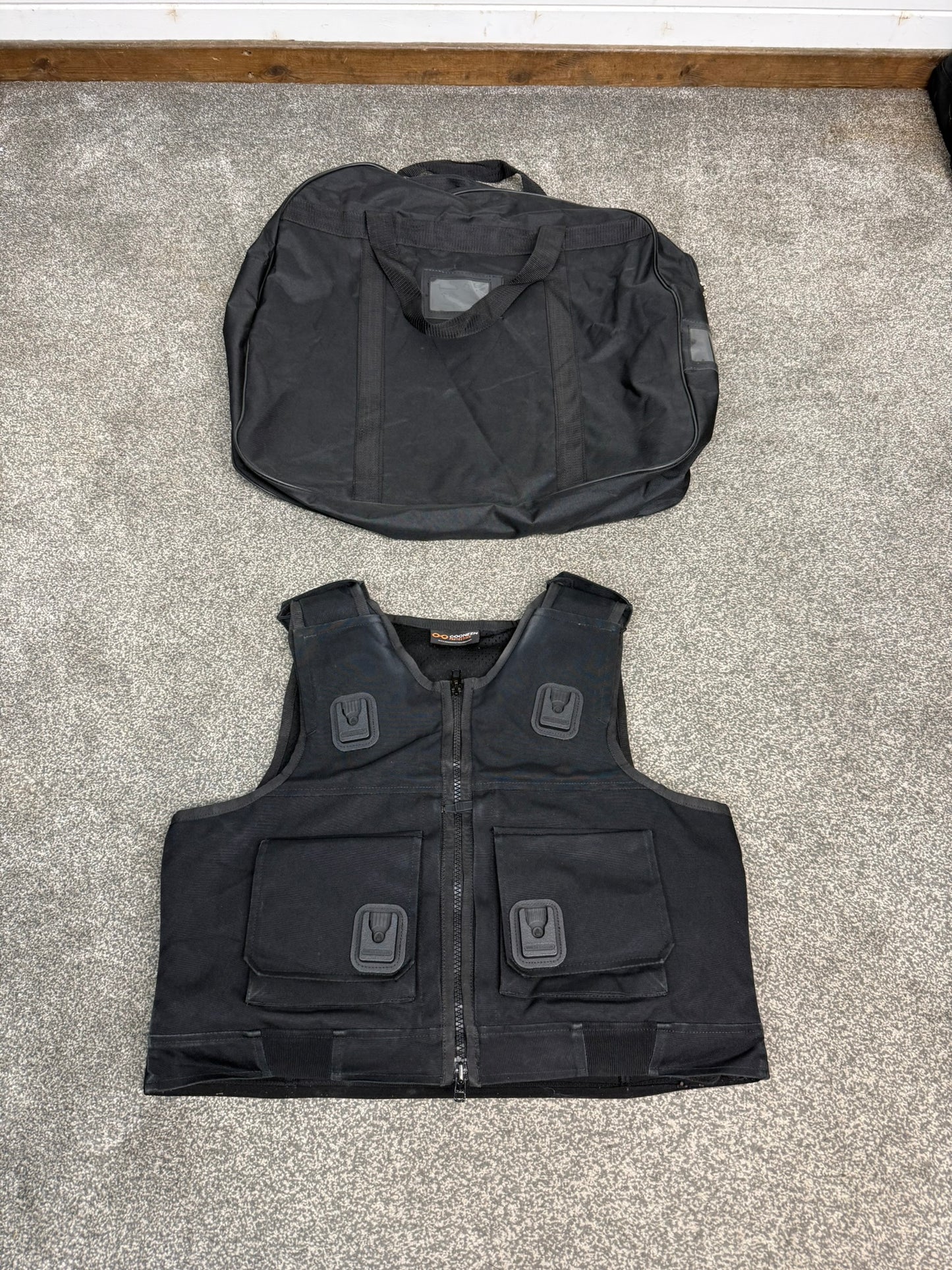 Ex Police Cooneen Body Armour Vest & Bag X LRG Anti Stab & Ballistic HG1A & KR1 Security Patrol