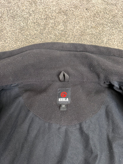 Keela Genesis Black Fleece Waterproof Windproof Jacket Ex Police Security (Zipper Missing)