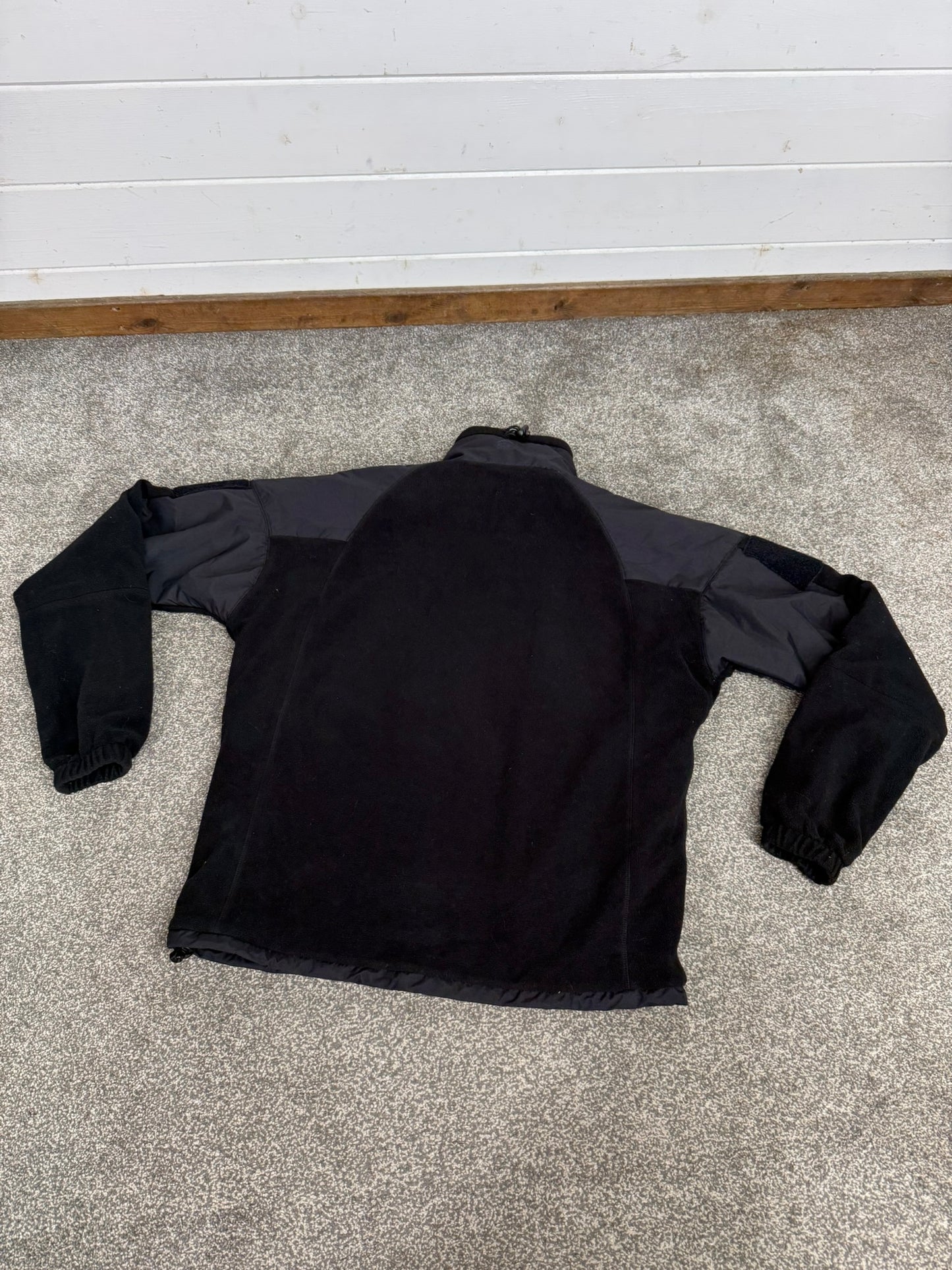 Keela Genesis Black Fleece Waterproof Windproof Jacket Ex Police Security (Zipper Missing)
