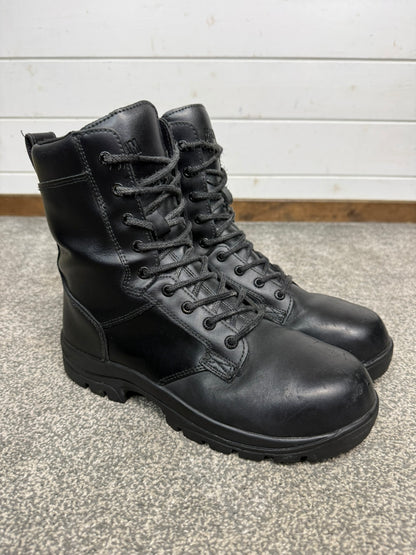 Magnum Elite Shield Met Black Leather Combat Boots UK 8 Ex Police Security Work