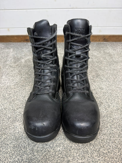 Magnum Elite Shield Met Black Leather Combat Boots UK 8 Ex Police Security Work