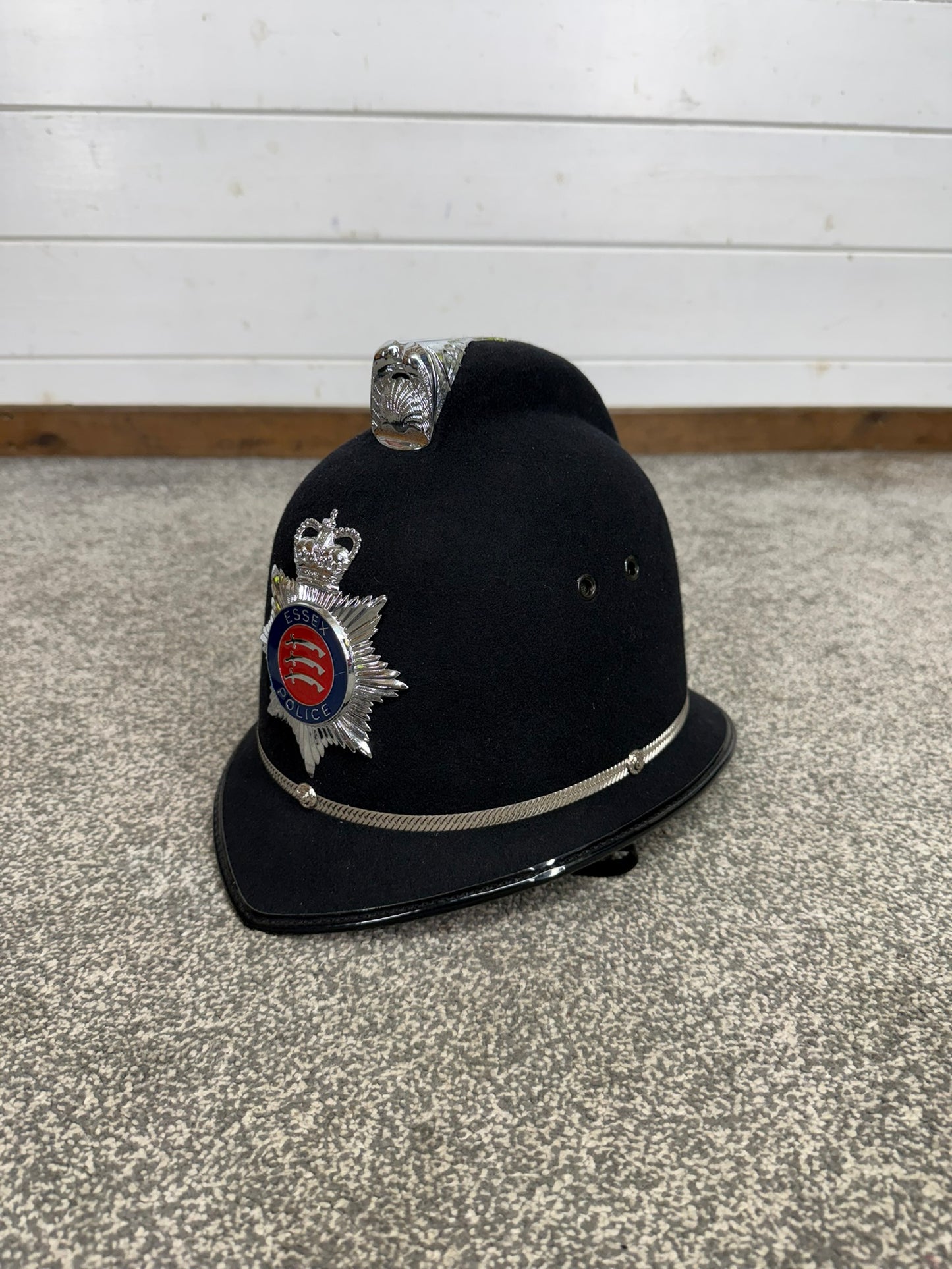 Essex Police Bobby Helmet Coxcomb Hat 58cm Genuine Collector Memorabilia TV Film