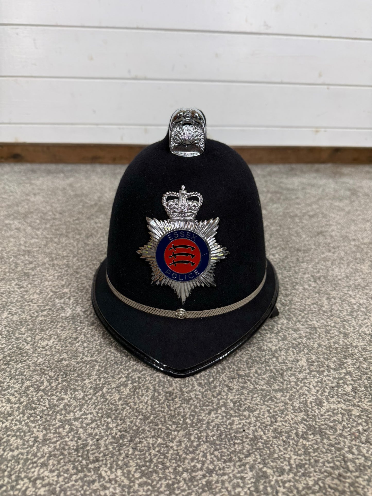 Essex Police Bobby Helmet Coxcomb Hat 58cm Genuine Collector Memorabilia TV Film