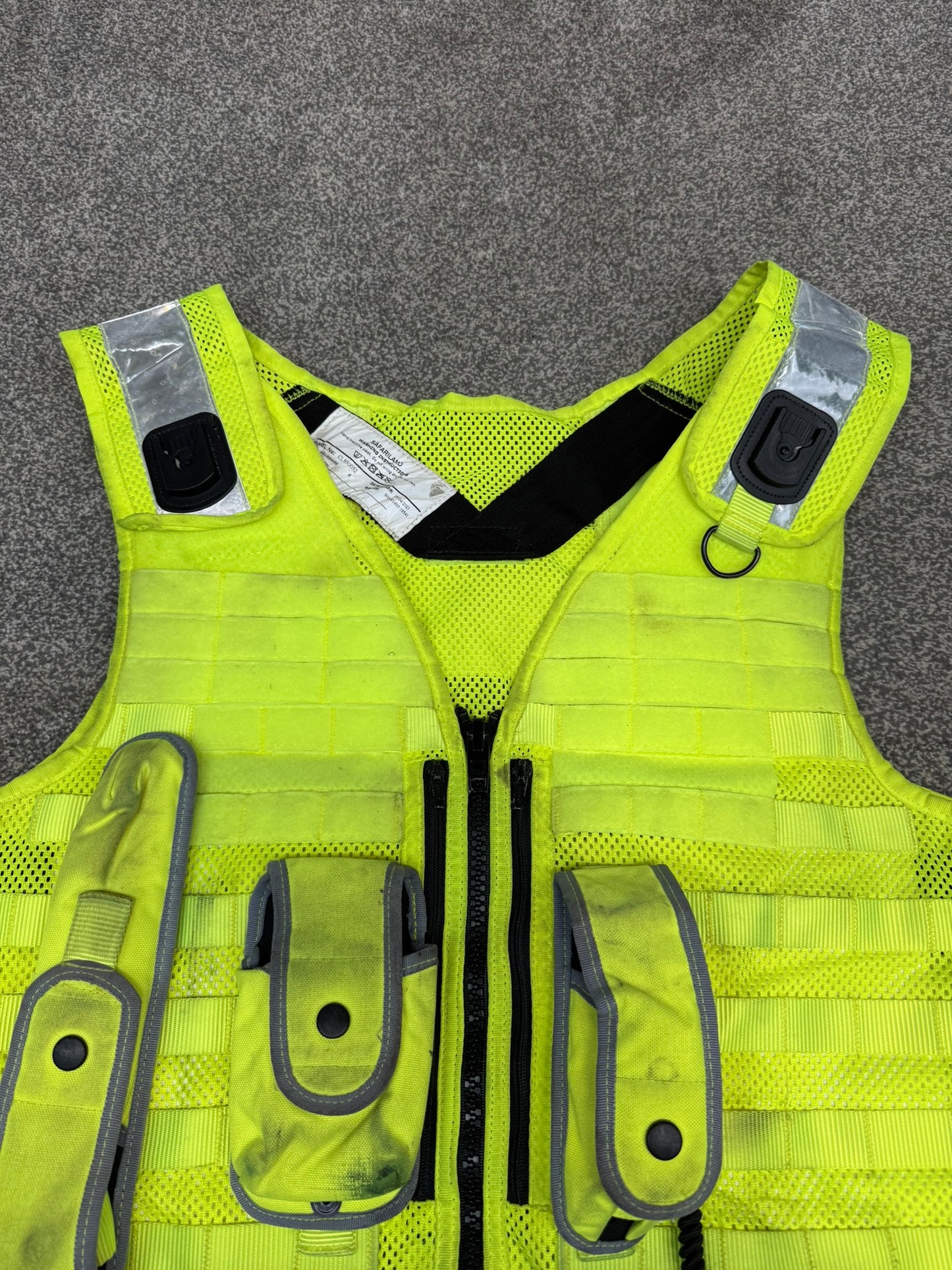 Safariland Hi-Vis MOLLE Vest & Pouches Tactical Utility Security Vest Ex Police - XXL