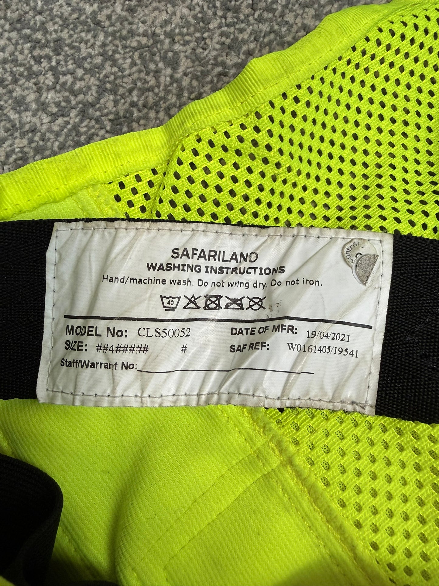 Safariland Hi-Vis MOLLE Vest & Pouches Tactical Utility Security Vest Ex Police - XXL