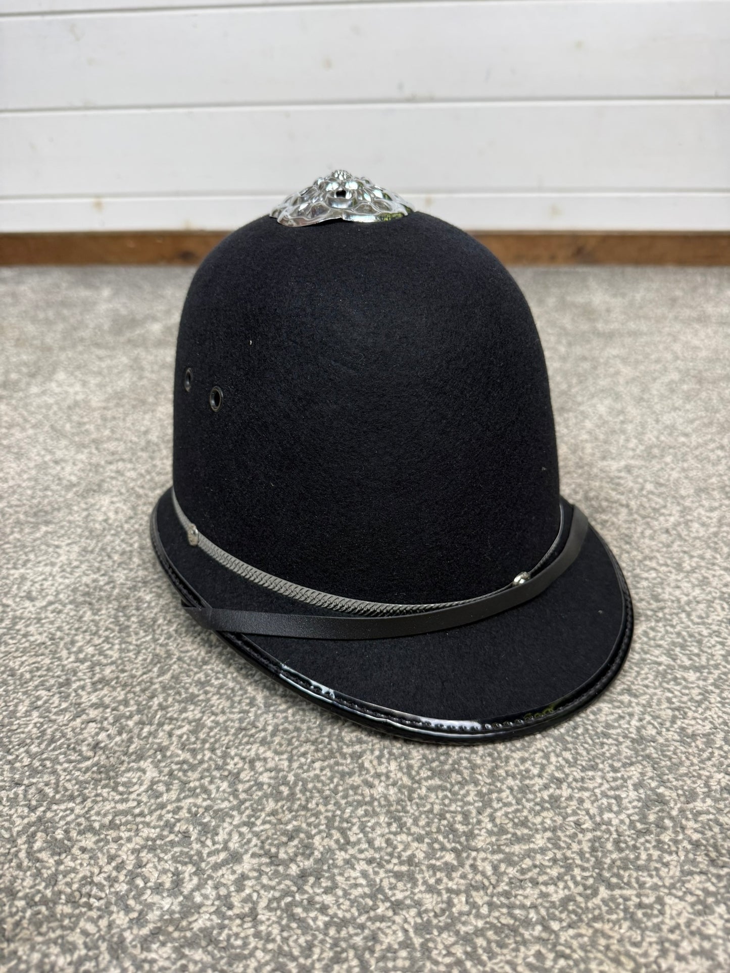 Ex Police Bobby Custodian Helmet Rose Top 58cm Fancy Dress Display