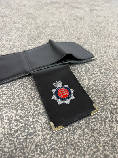 Obsolete Ex Essex Police Tri-Fold Warrant Holder Wallet Enamel Badge Collectible Display