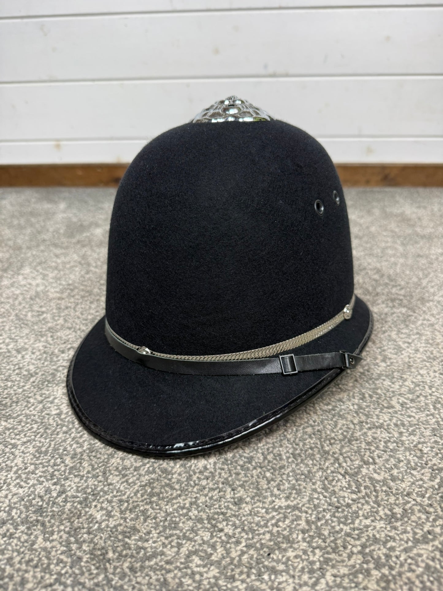 Ex Police Bobby Custodian Helmet Rose Top 58cm Fancy Dress Display