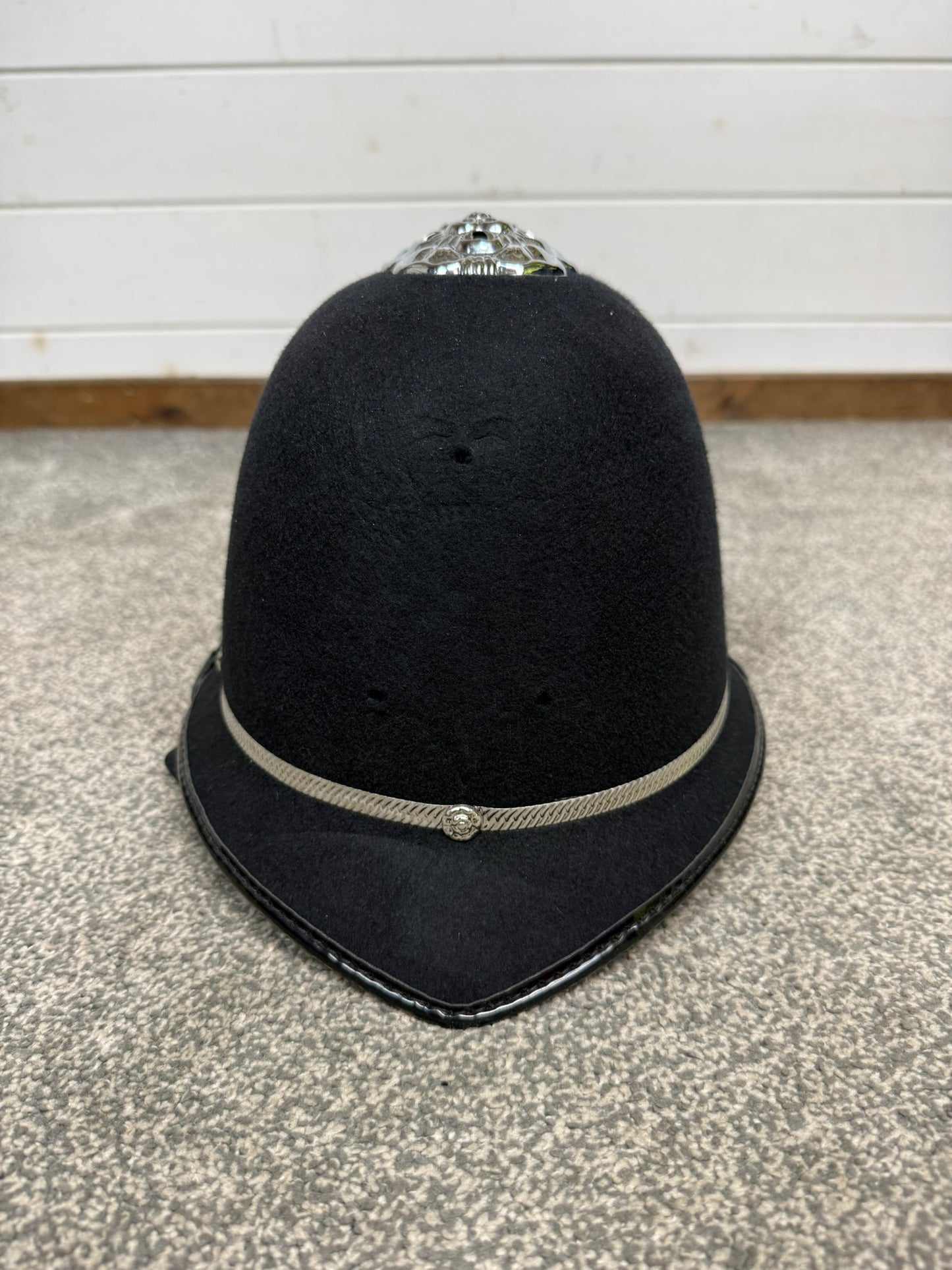 Ex Police Bobby Custodian Helmet Rose Top 58cm Fancy Dress Display