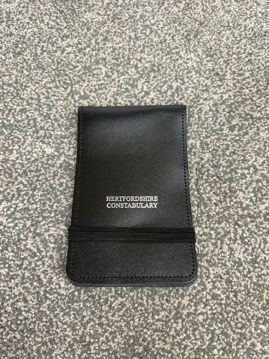Hertfordshire Constabulary Police Leather Notebook Holder Collectable Display