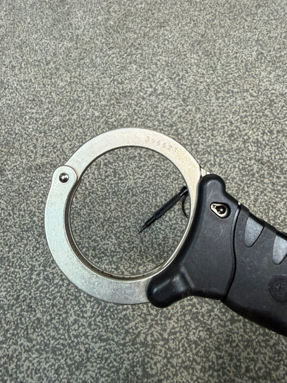 Ex Police TCH 840 Handcuffs Rigid Cuffs With Key & Serial Security Collector