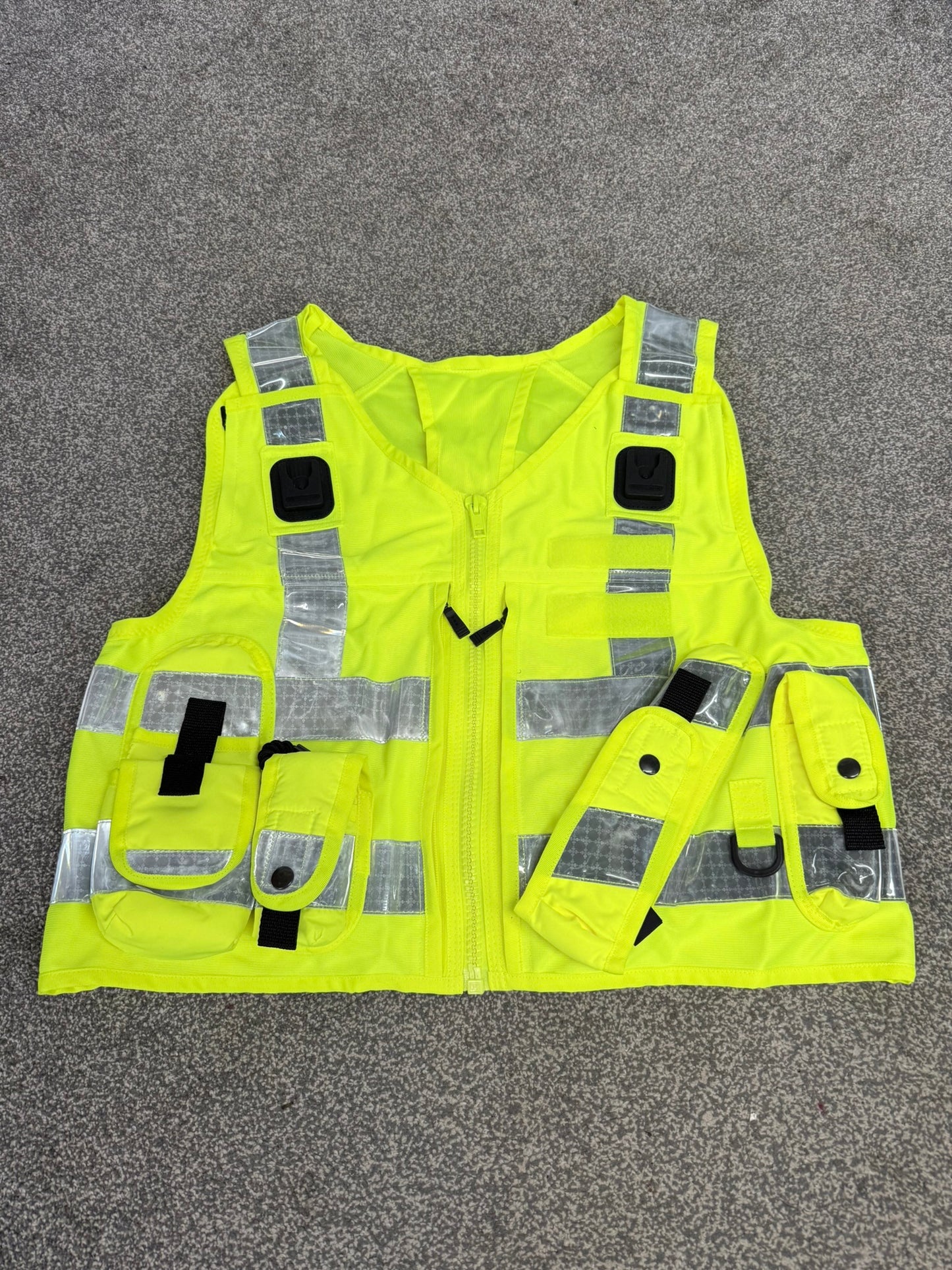 Ex Police Hi Vis Equipment Tac Vest Utility Vest & Pouches Model 774 Patrol SIA Security