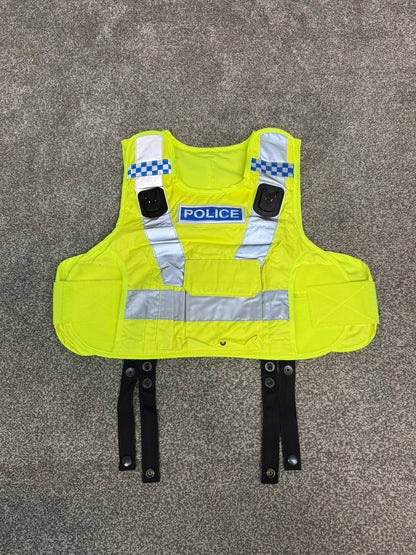Mehler Ex Police Body Armour Cover BADGED Hi Vis Security TV Film Uniform