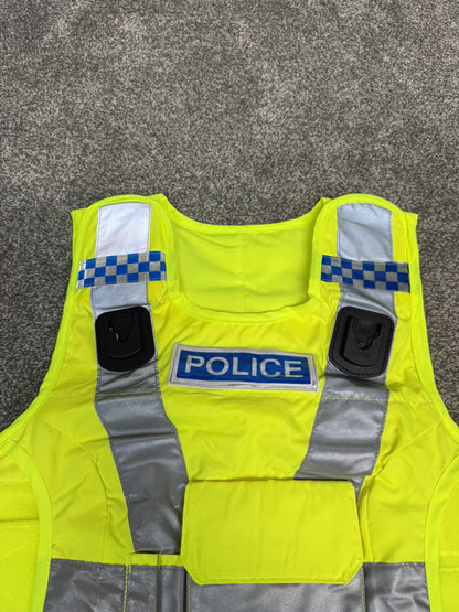 Mehler Ex Police Body Armour Cover BADGED Hi Vis Security TV Film Uniform