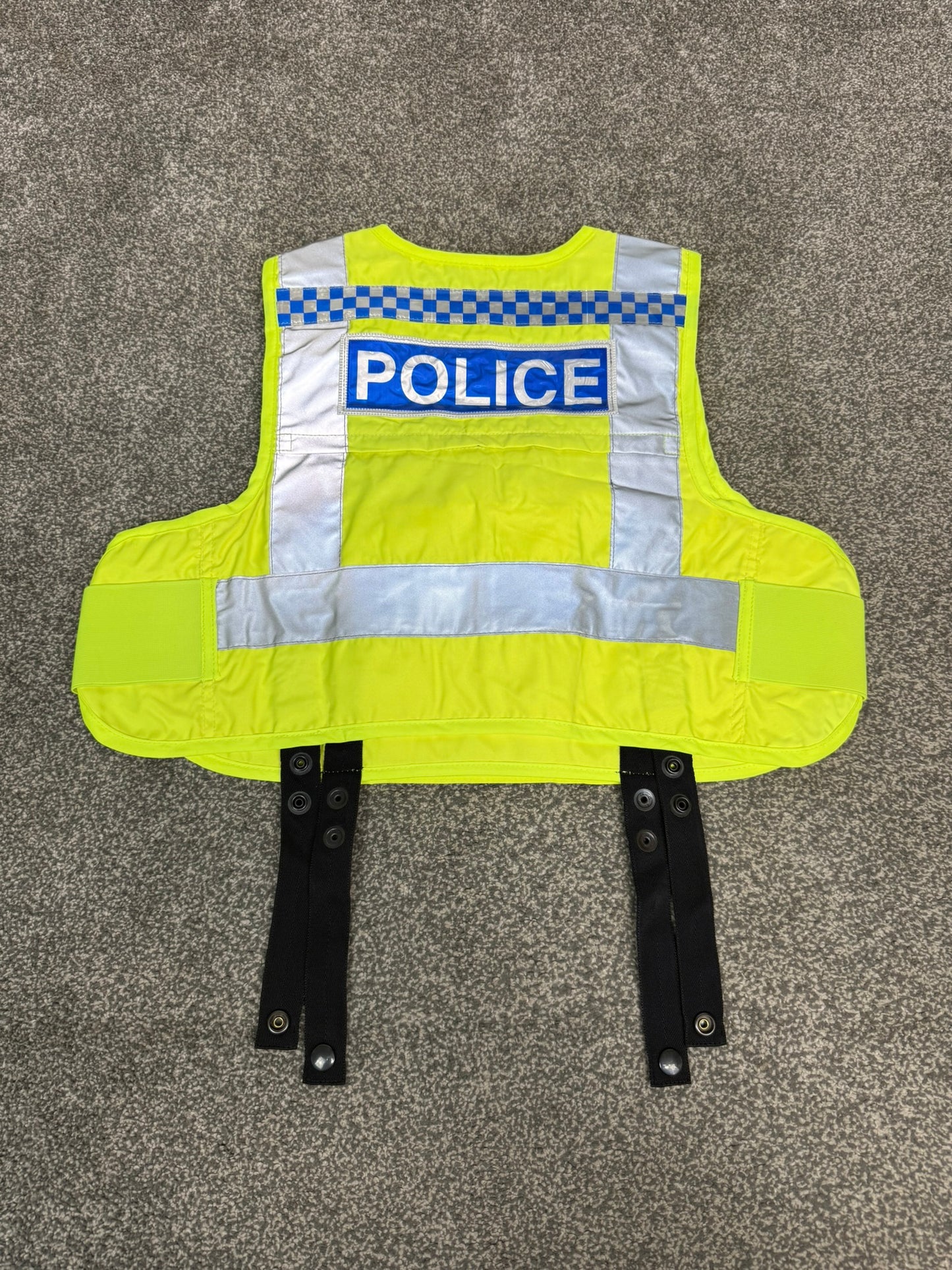 Mehler Ex Police Body Armour Cover BADGED Hi Vis Security TV Film Uniform
