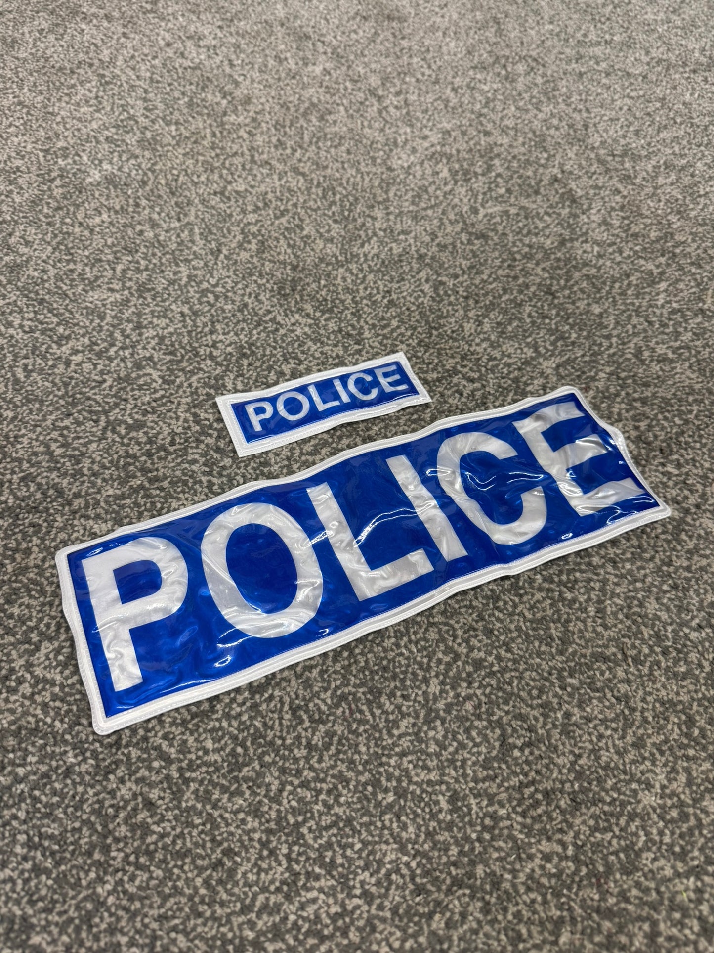 POLICE Hook & Loop Badge Set Film TV Uniform Collector