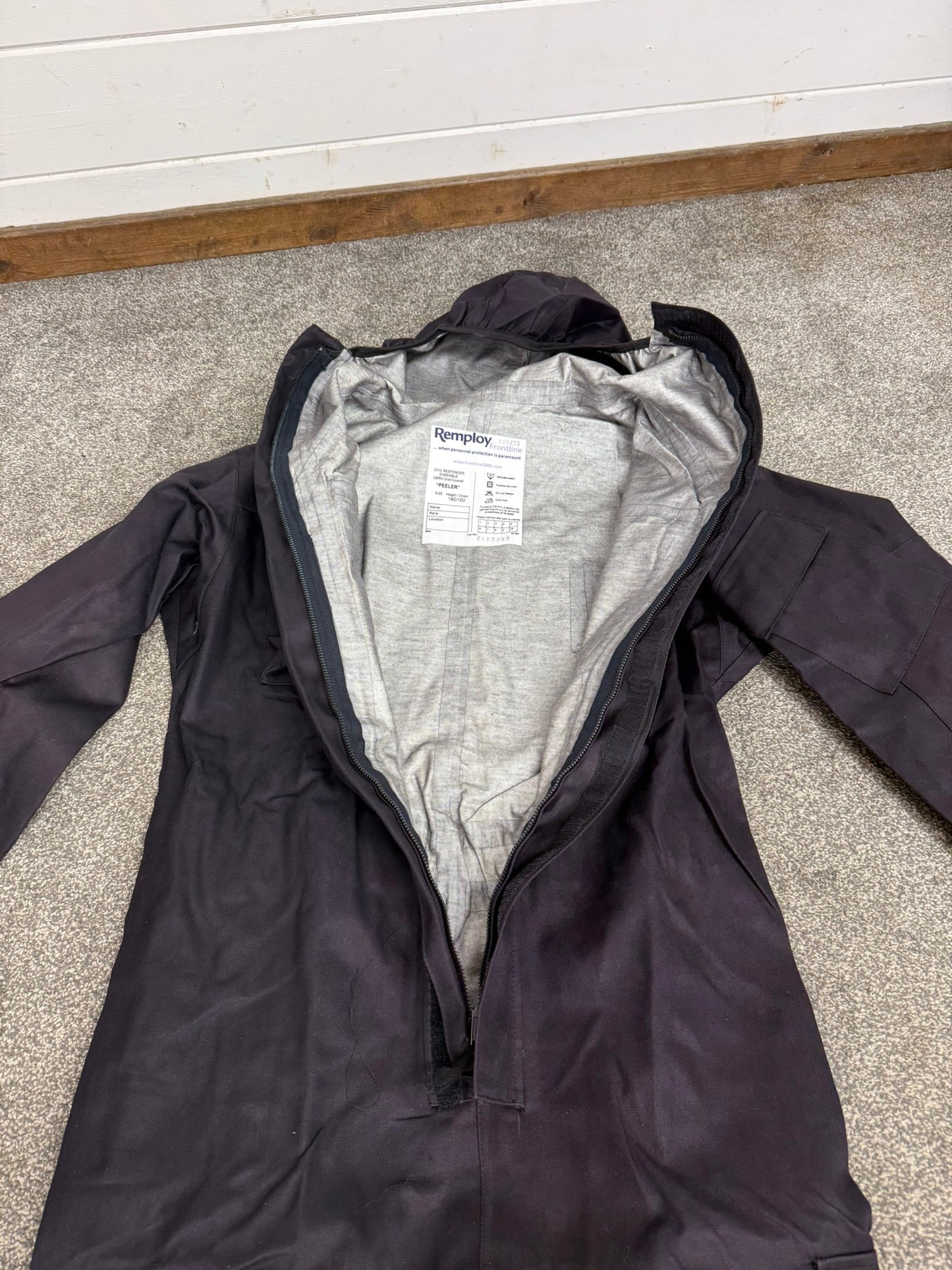 Ex Police NEW Remploy CBRN Coverall Suit Civil Responder Peeler Waterproof Overall Prepper