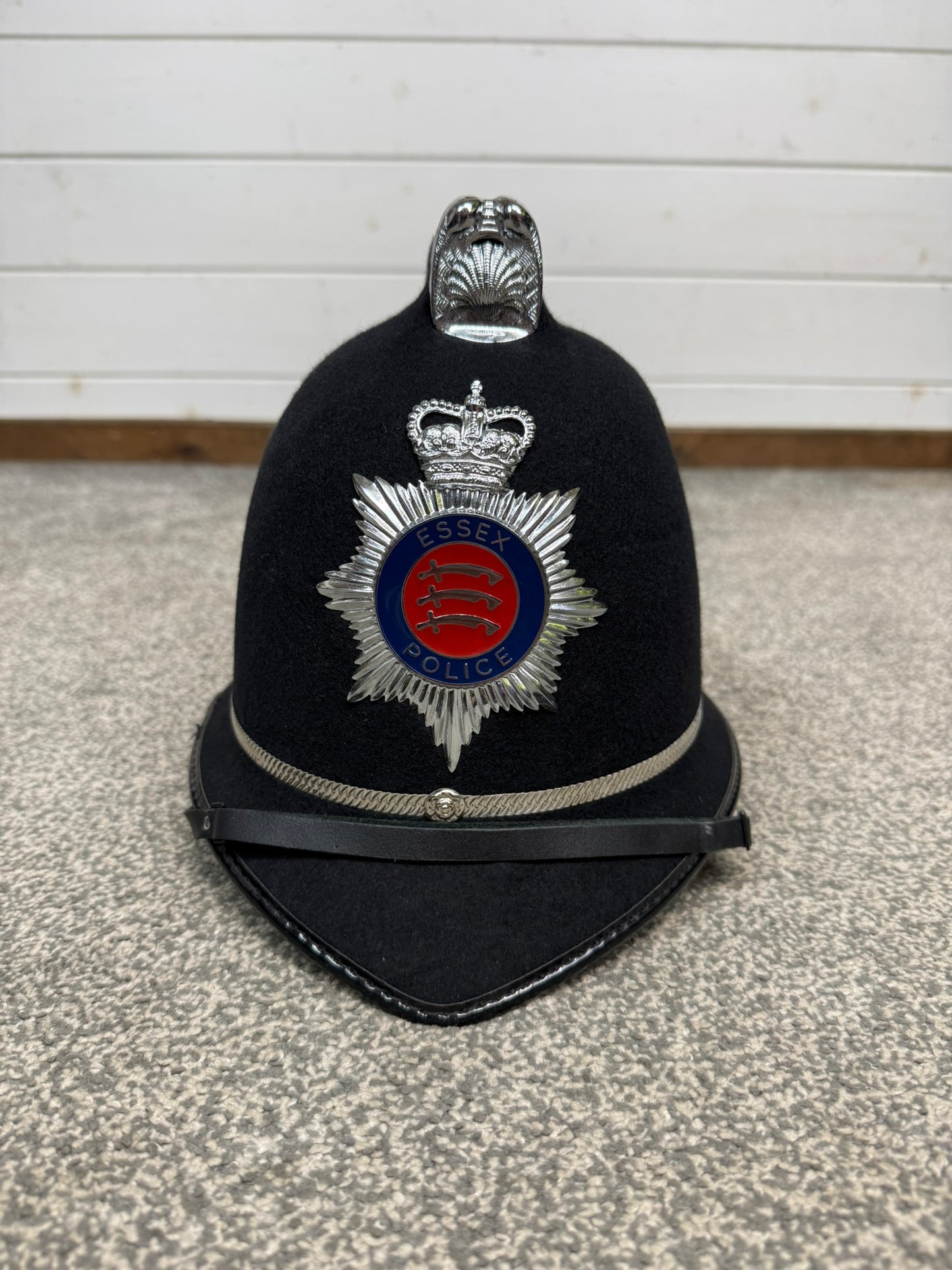 Ex Essex Police Bobby Helmet 57cm Coxcomb Hat Collector Memorabilia