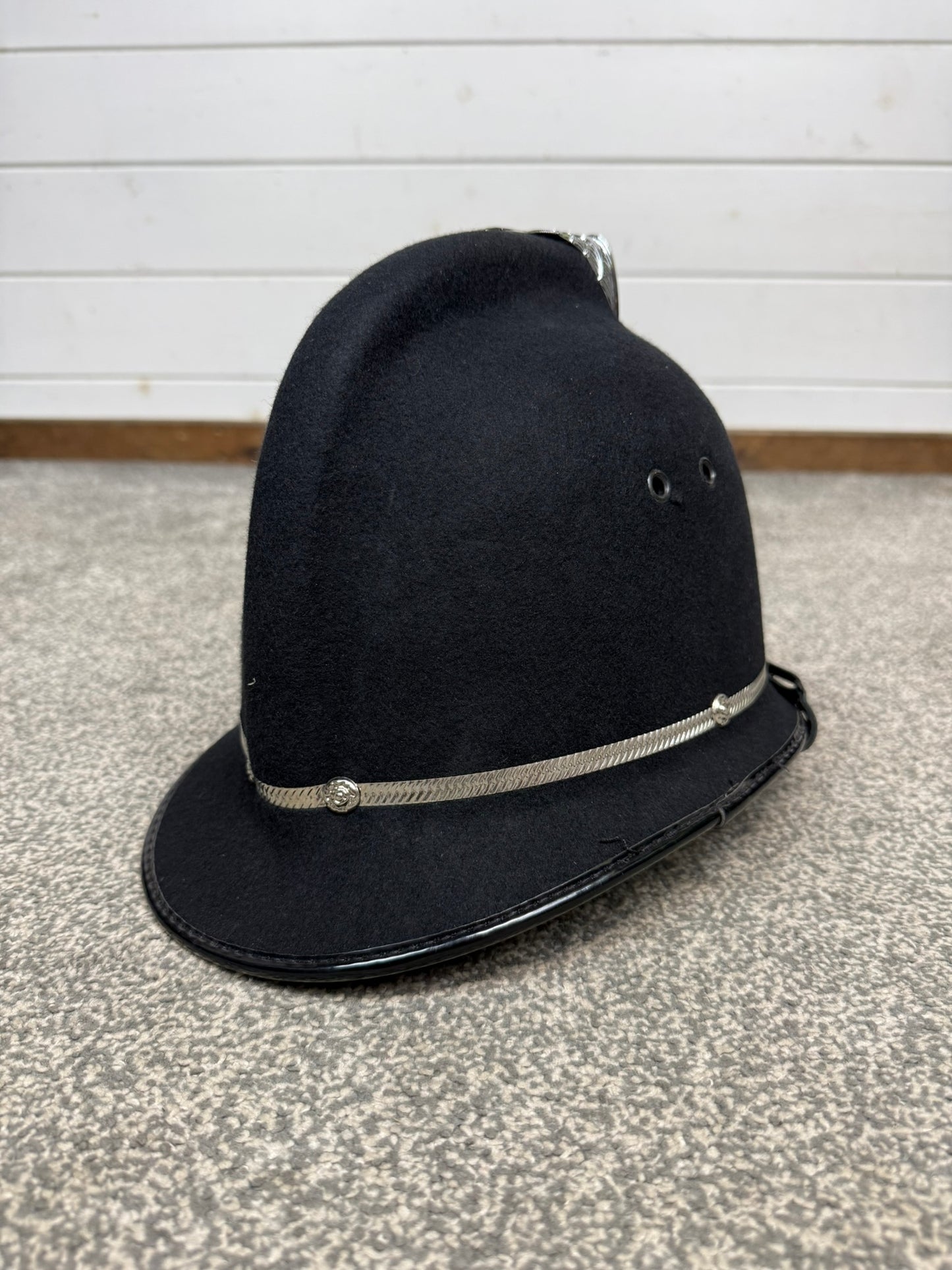 Ex Essex Police Bobby Helmet 57cm Coxcomb Hat Collector Memorabilia