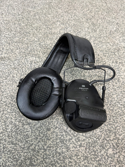 Ex Police Black 3M PELTOR ComTac XPI Headset Noise Cancelling Ear Defenders MT20H682FB-02
