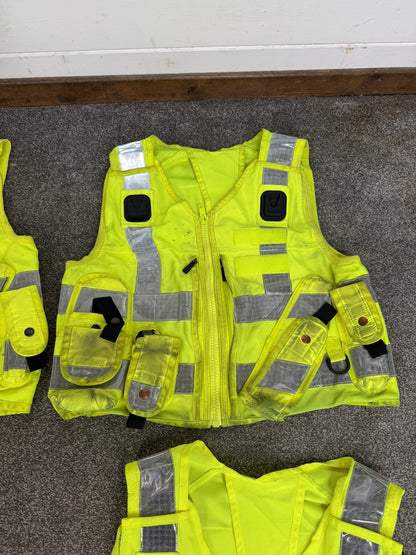 4x Ex Police Utility Tac Vest Job Lot LARGE Security Equipment Patrol Vests