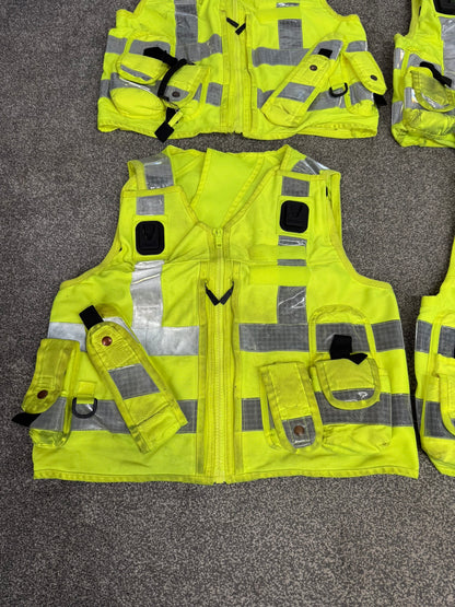 4x Ex Police Utility Tac Vest Job Lot LARGE Security Equipment Patrol Vests