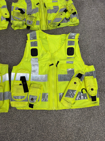 4x Ex Police Utility Tac Vest Job Lot LARGE Security Equipment Patrol Vests