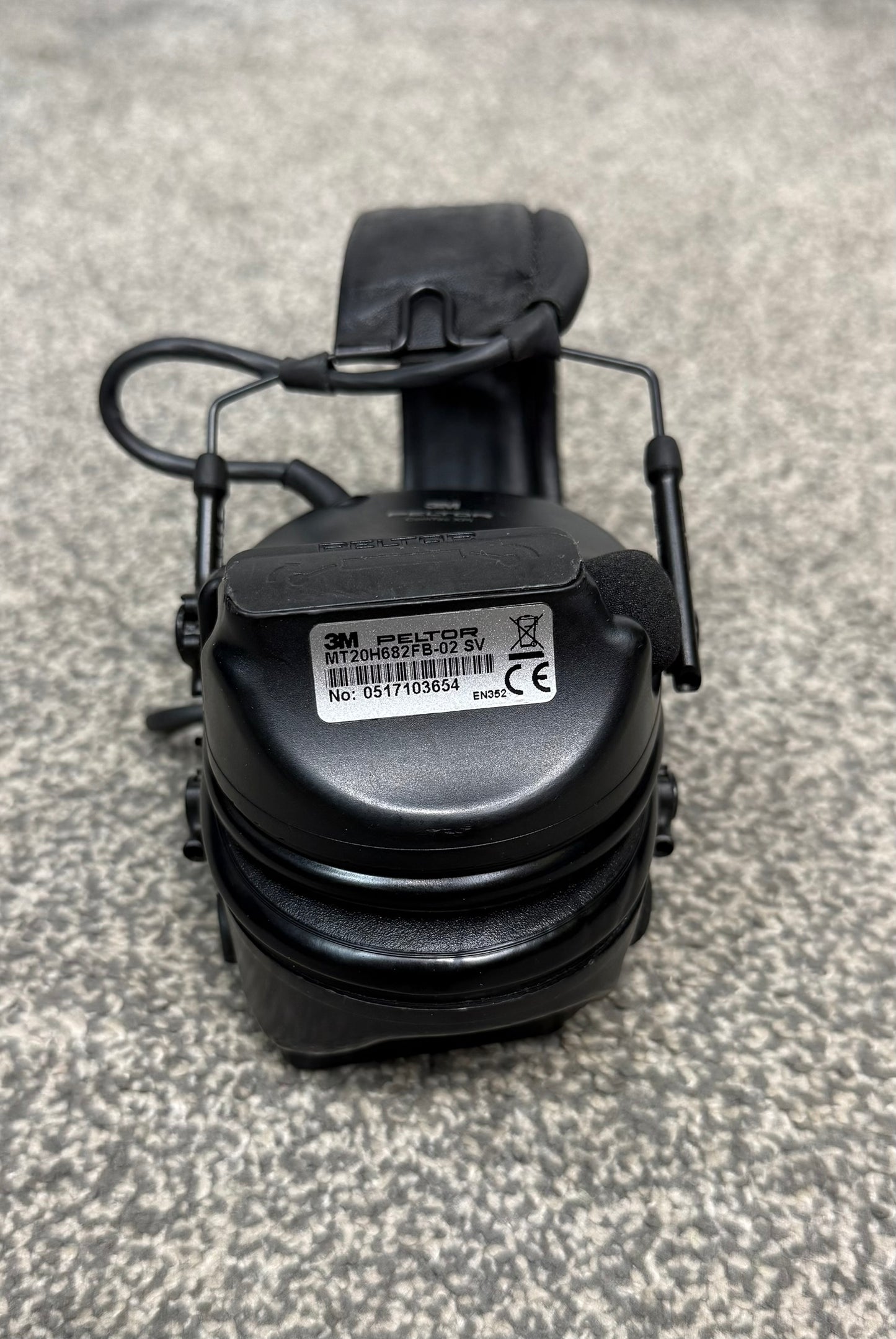 Ex Police Black 3M PELTOR ComTac XPI Headset Noise Cancelling Ear Defenders MT20H682FB-02