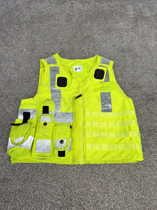 Ex Police Hi Vis Equipment Tac Vest Utility Molle Vest & Pouches Security Patrol SIA
