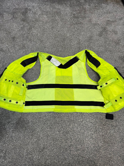 Ex Police Safariland Hi-Vis MOLLE Vest & Pouches Utility Tactical Security Vest XXL