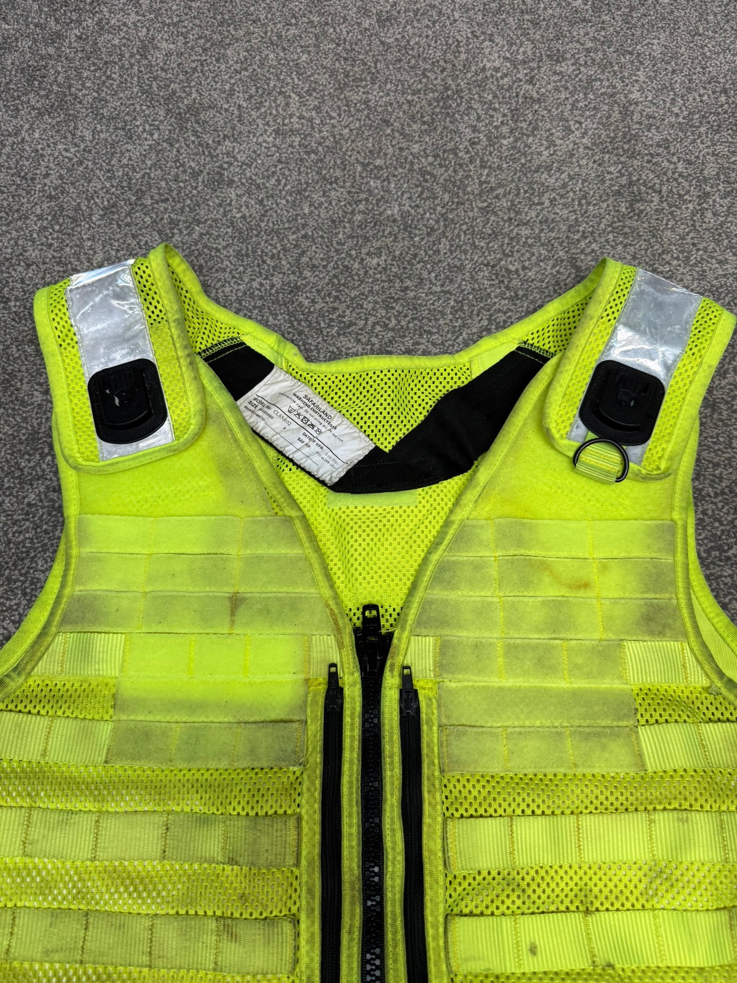 Ex Police Safariland Hi-Vis MOLLE Vest Utility Tactical Security Vest XXL