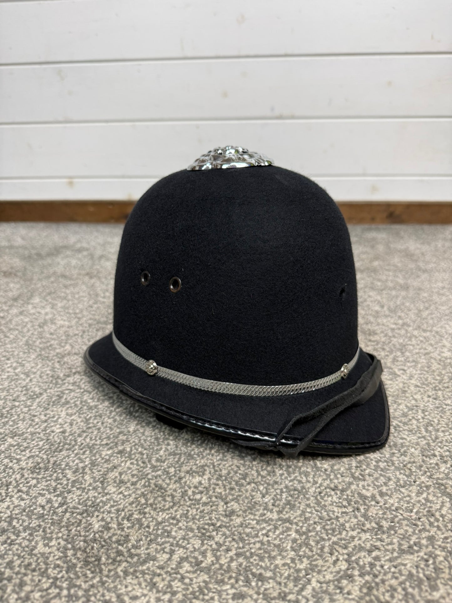 Ex Police Bobby Custodian Helmet Rose Top 57cm Fancy Dress Display