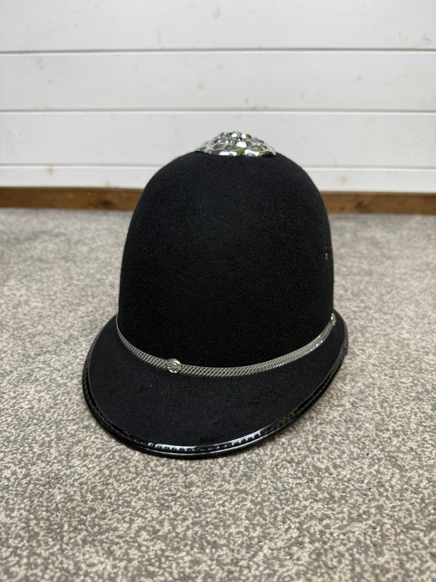 Ex Police Bobby Custodian Helmet Rose Top 57cm Fancy Dress Display