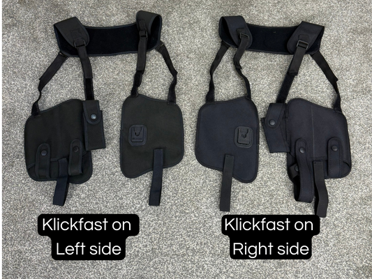 Ex Police Shoulder Harness Security Close Protection With Klickfast & Pouches