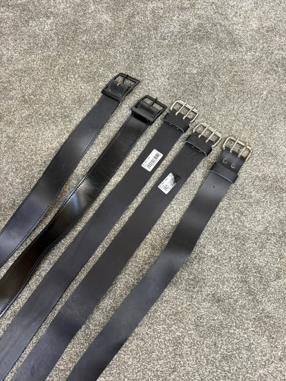 5x Ex Police 2" Leather Duty Belt Job Lot Security Pouches Big Sizes