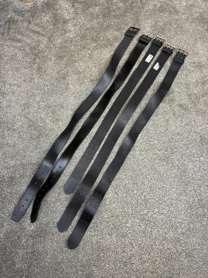 5x Ex Police 2" Leather Duty Belt Job Lot Security Pouches Big Sizes